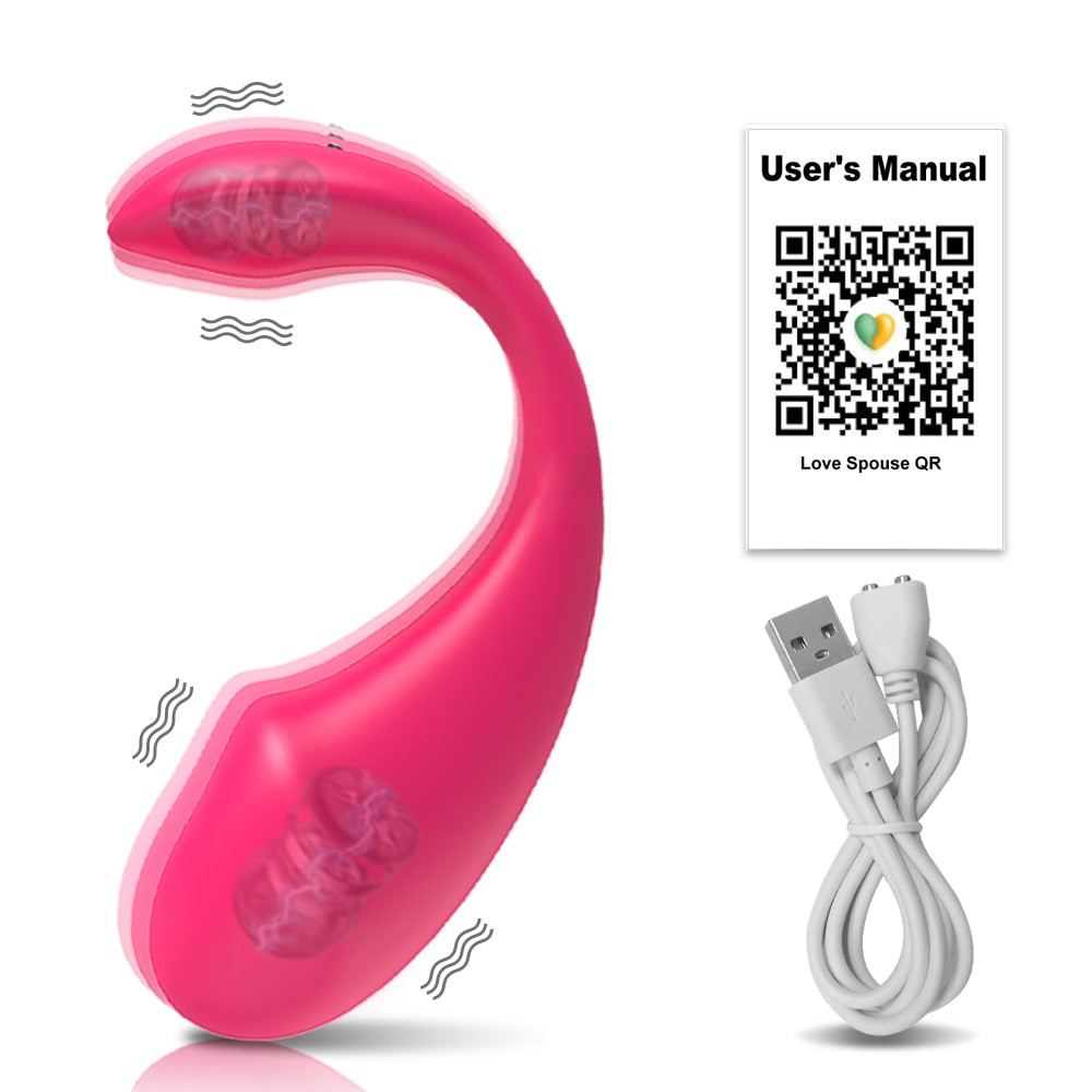 APP Remote Control Dildo Vibrator for Women Wireless Bluetooth  G Spot Vibrator Female Clit Vibrating Panties Egg with 2 Motors